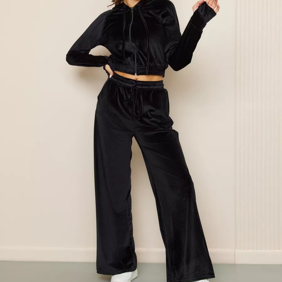 Short Linen Drawstring - Two Pieces Women Pant Sets Solid