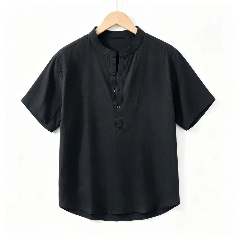 Summer Mens Short Sleeve Shirt - đánh giá và giá Linen Shirt Breathable