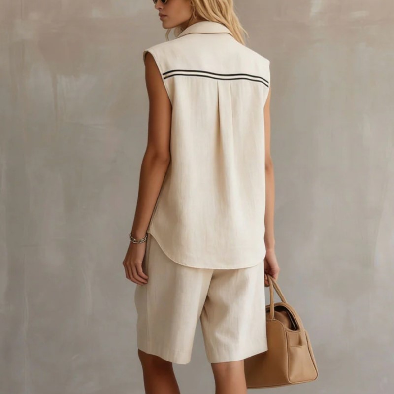 Summer Fashion Solid Linen Ble - đánh giá và giá Linen Shirt Breathable