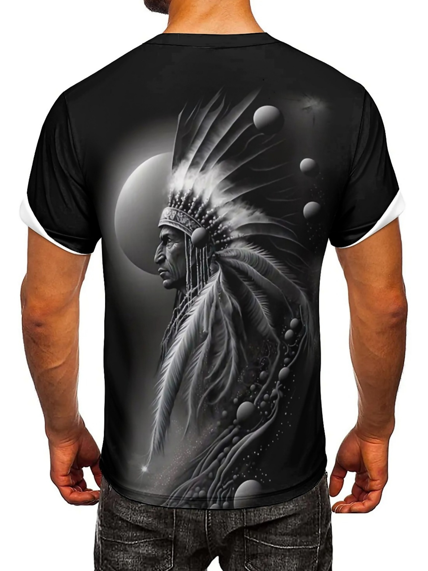 Men's 3D Printed Tribal Chieft - đánh giá và giá Tee Graphic Print