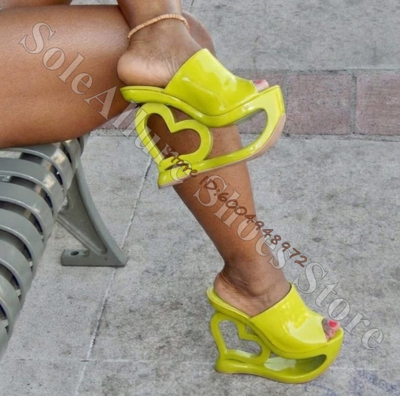 Patent Leather Heart Hollow Sc - đánh giá và giá Casual Sandal Leather
