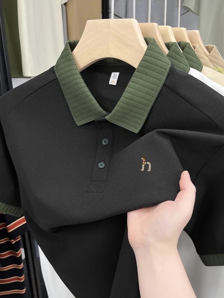 Luxury brand men's short sleev - đánh giá và giá Polo Shirt Pique