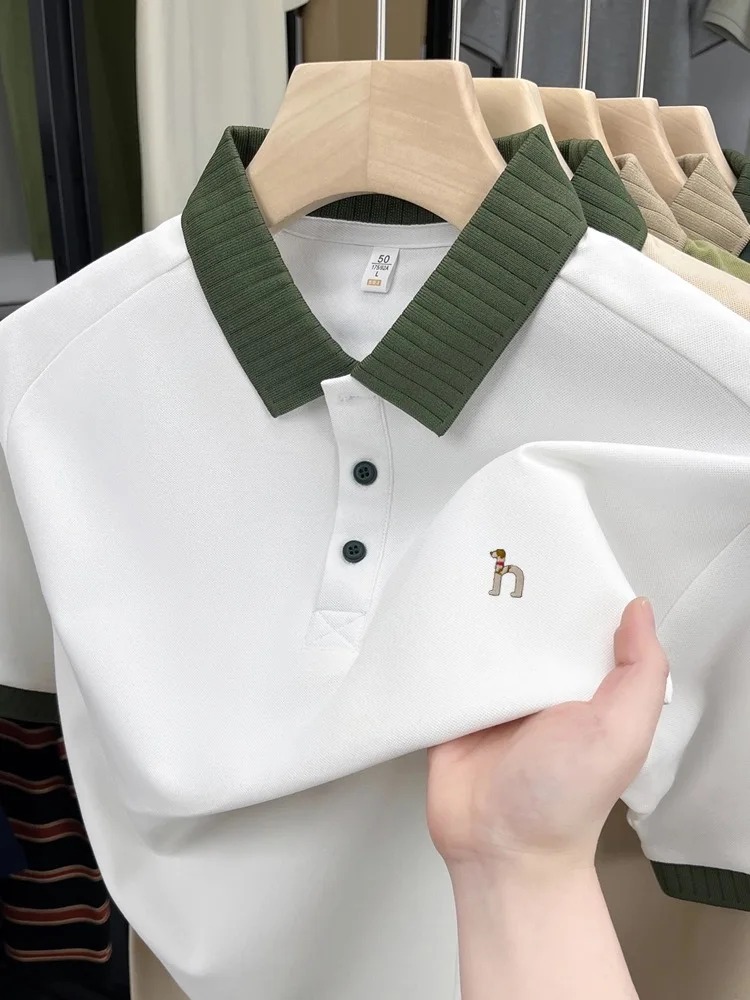 Luxury brand men's short sleev - đánh giá và giá Polo Shirt Pique