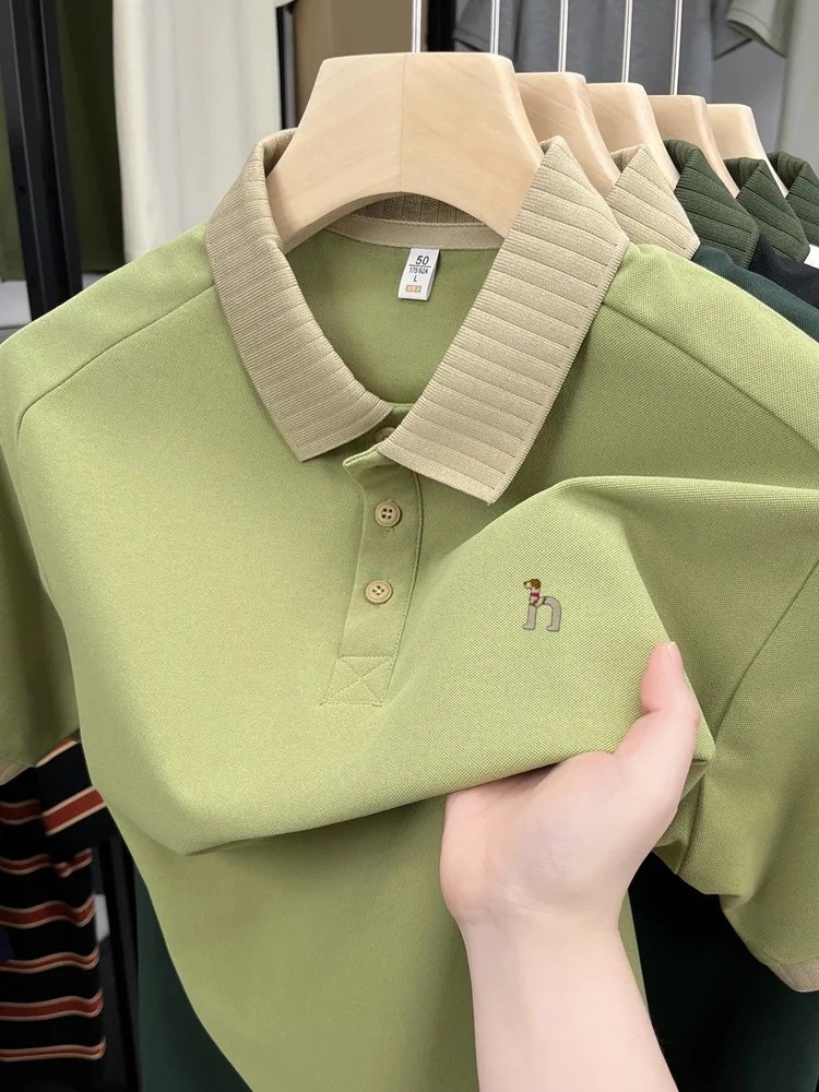 Luxury brand men's short sleev - đánh giá và giá Polo Shirt Pique