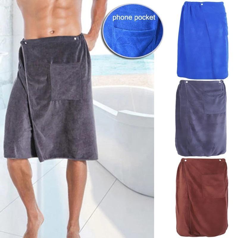 1Pc Men's Soft Polyester Bath  - đánh giá và giá Beach Towel Large