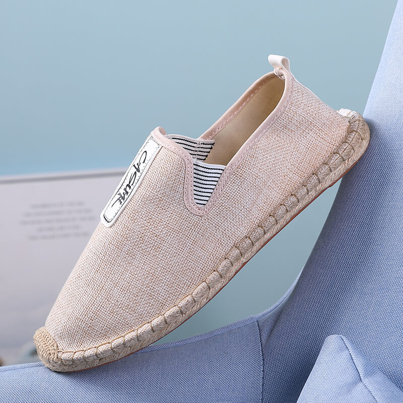 Linen Male Casual Shoes Loafer - đánh giá và giá Espadrille Slip On